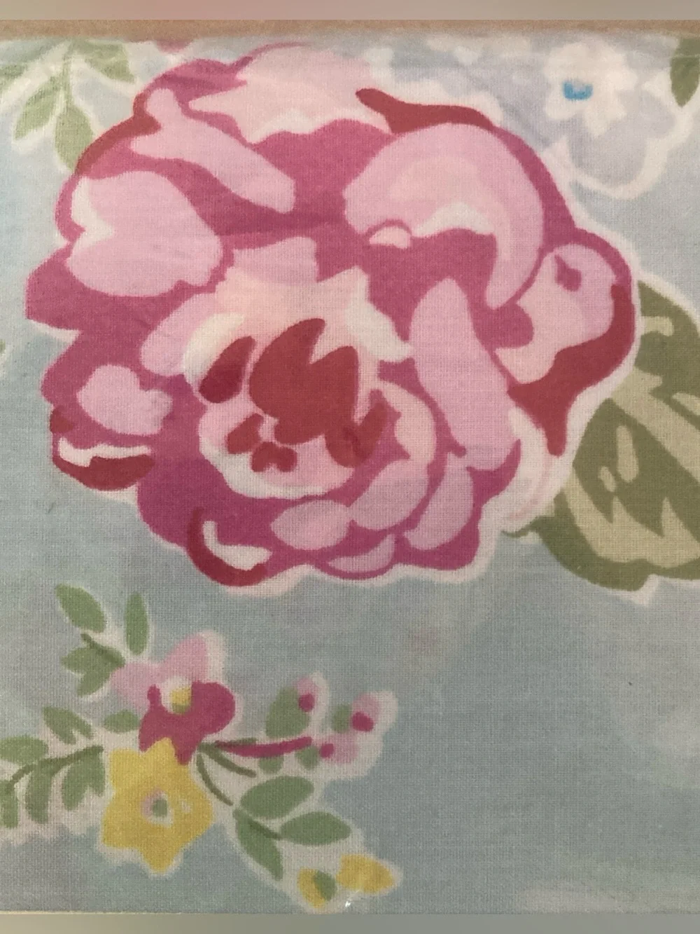 NWT Pottery Barn Kids Savannah Floral Duvet Cover in Light Blue, Pink twin size
